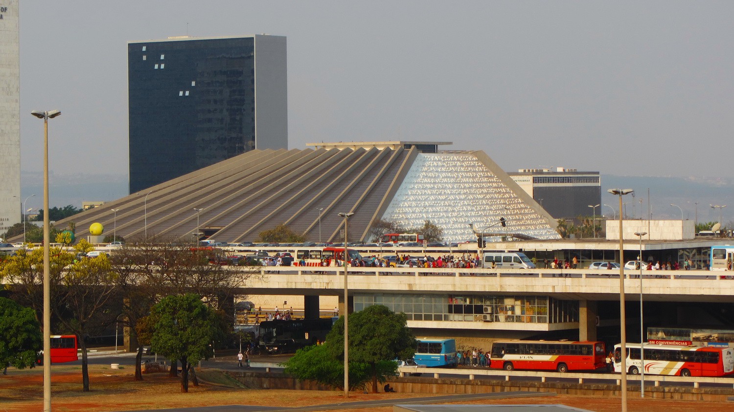 Opera and central bus station of Brasilia